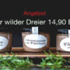 Trio von Wildschwein-Leberwurst, Wildschwein-Leberpastete, Wild-Lyoner